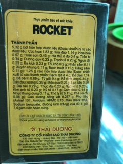 Hộp Rocket 10 gói ( Sao Thái Dương)