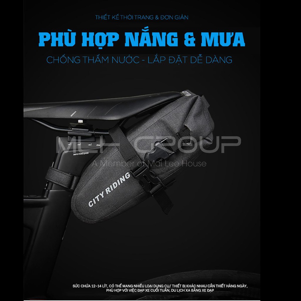 Túi Treo Gắn Dưới Cốt Yên Sau Cho Xe Đạp Thể Thao, Xe Đạp Đua, Xe Đạp Địa Hình Cỡ Lớn Chống Nước MLH