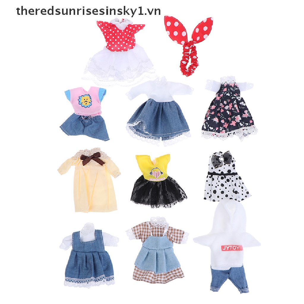 Bộ quần áo búp bê mini tỉ lệ 1:8 đáng yêu dành cho bé gái