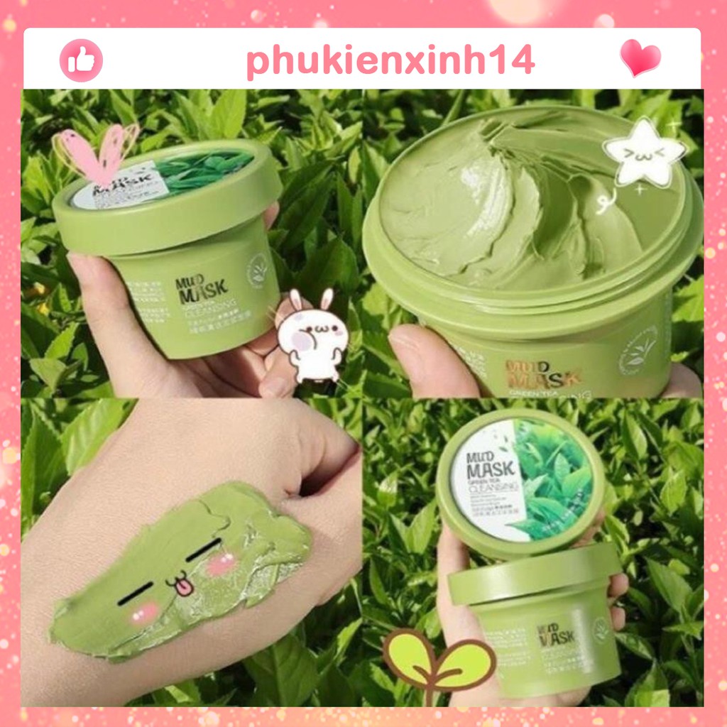 Mặt Nạ Bùn Trà Xanh Làm Sạch Mụn Đầu Đen, Kiềm Dầu, Trắng Da FENYI MUD MASK