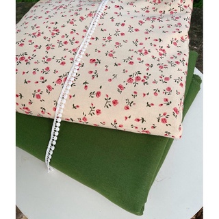 vải Linen cao cấp hoa hồng