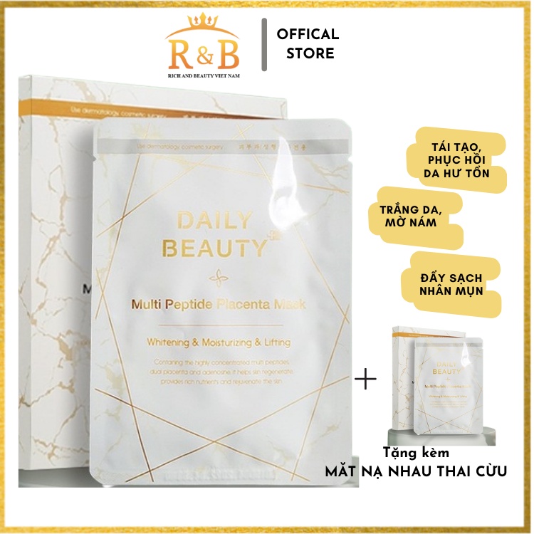 Mặt nạ nhau thai cừu Hàn Quốc Daily Beauty R&B mỹ phẩm chính hãng MN3249 [HÀNG CHÍNH HÃNG 100% + QUÀ TẶNG KÈM]