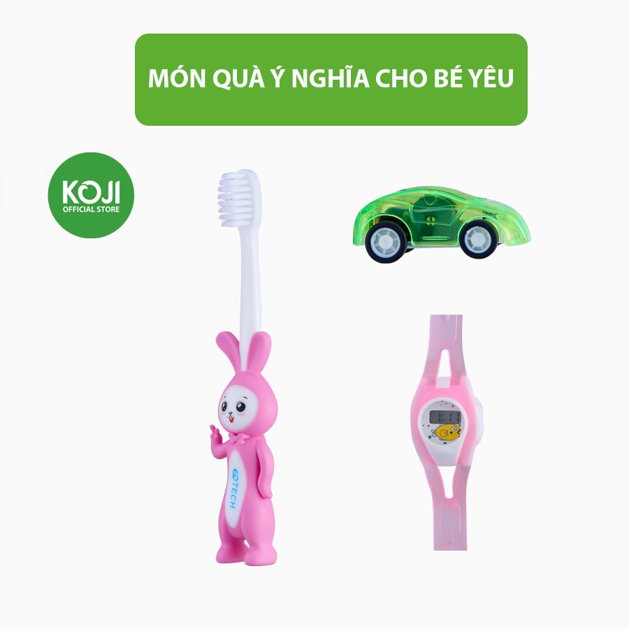 Bàn chải đánh răng cho bé hình con thỏ EQ Tech Junior Rabbit bàn chải đánh răng lông mềm cho bé bảo vệ nướu và răng