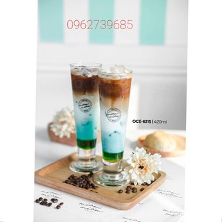 Bộ 6 cốc sinh tố hoa quả B16315 - viva footed  420ML - CHÂN THẤP