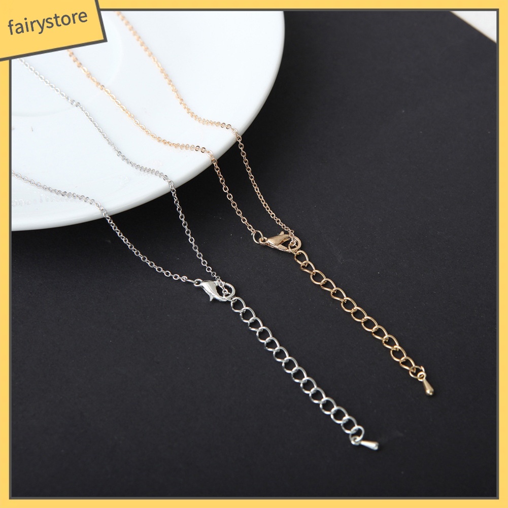 Dây chuyền mặt trăng và ngôi sao năm cánh đơn giản thanh lịch