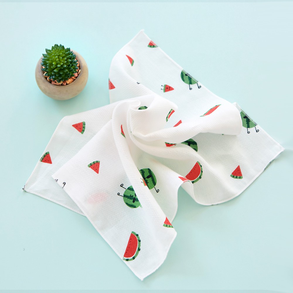 Set 10 khăn sữa có họa tiết [LiETO - Hàn Quốc] (100% cotton) cho bé