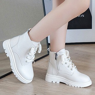 Giày bốt bé gái khóa kéo tôn dáng đế mềm Phong Cách Hàn Quốc Giày cao cổ bé gái BC38