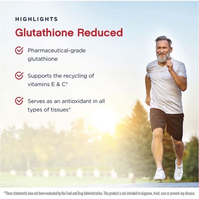 Viên uống trắng da nội sinh Glutathione Reduced 500mg Jarrow Formulas 120 viên USA