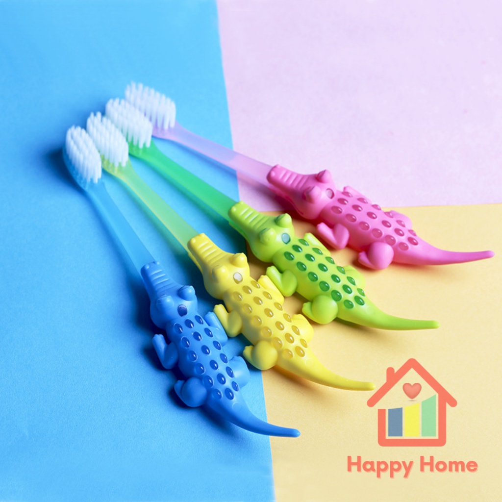 Bàn chải đánh răng cho bé lông siêu mềm, bàn chải đánh răng trẻ em Happy Home