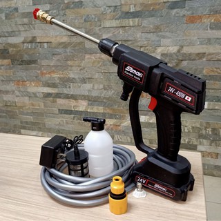 Máy rửa xe samaki- máy rửa xe bằng pin- máy xịt rửa đa năng