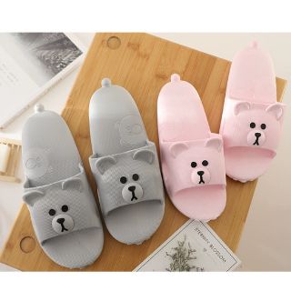 Dép gấu mềm trẻ em người lớn