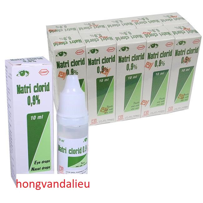 DUNG DỊCH NHỎ MẮT, MŨI NATRI CLORID 0.9% (LỐC 10 CHAI X 10ML) (MP1)