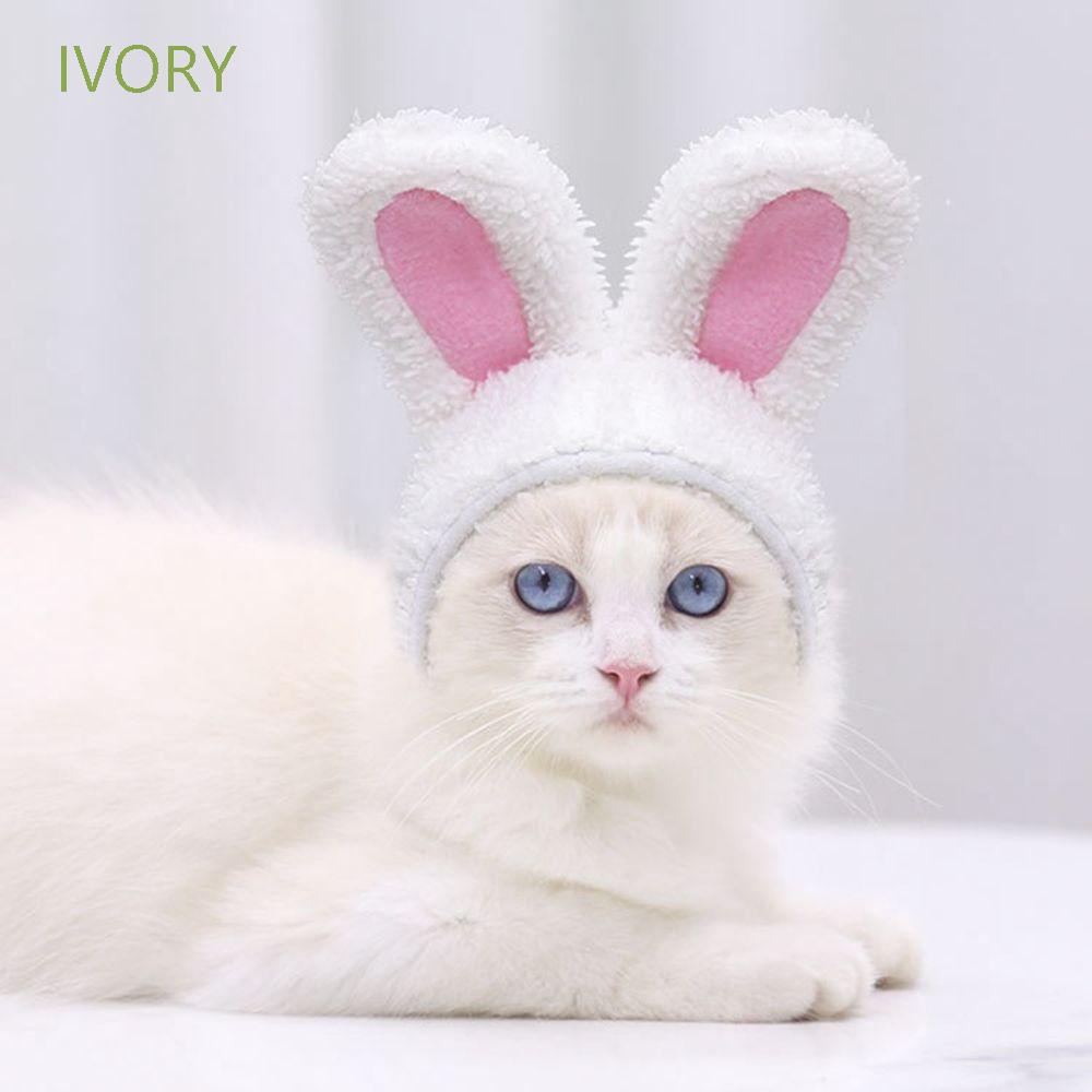 Mũ đội hóa trang tai thỏ vui nhộn cho thú cưng