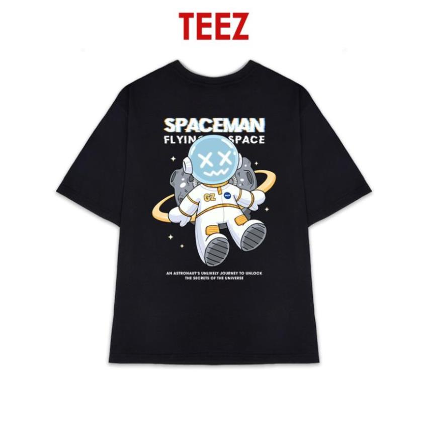 Áo Phông Đen TEEZ - Áo Thun Form Rộng Tay Lỡ Unisex Nam Nữ Bigsize - TV5069A New !