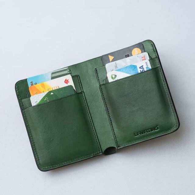 Ví Da Nam Cao Cấp LAVATINO WAVE - 100% Da Bò VEG Ý, Handmade Khâu Tay, Nét Từng Đường Chỉ - Quà Tặng Ý Nghĩa Người Thân
