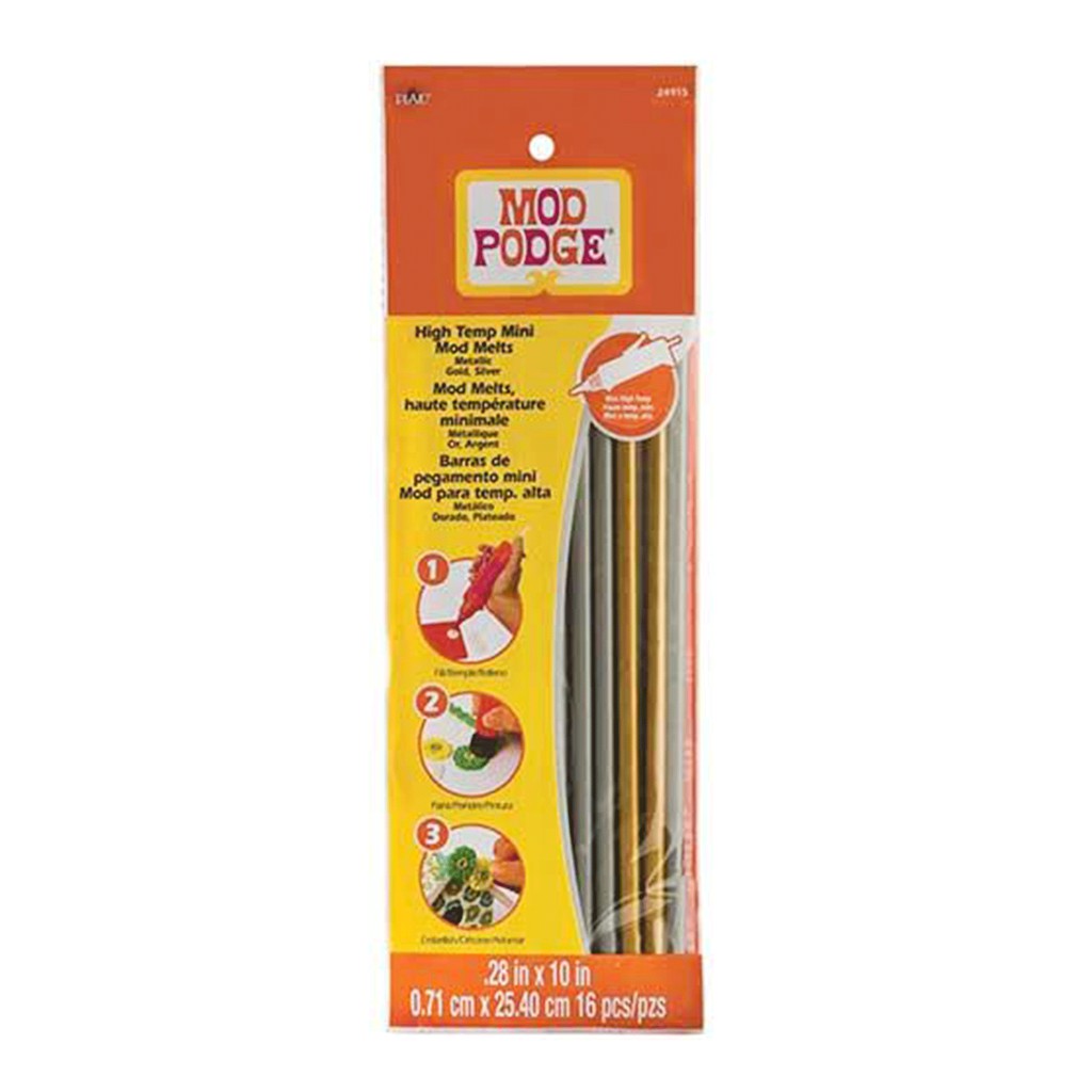 Keo nến Mod Podge Kim tuyến - Màu Vàng Gold - Màu Bạc - Hàng Chất lượng cao USA