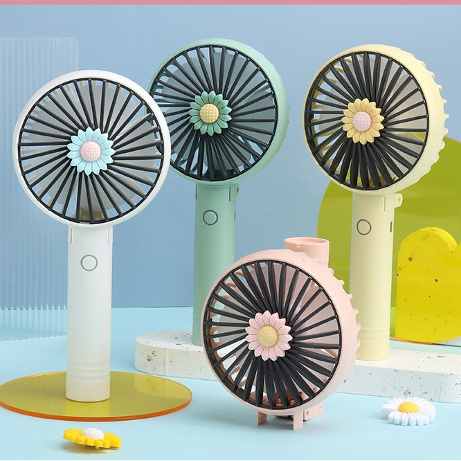 Quạt mini cầm tay DianDi Hoa Hướng Dương 2188 có thể gập gọn,pin sạc nhiều lần,quạt điện cầm tay | BigBuy360 - bigbuy360.vn