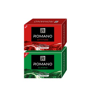 Combo 02 Xà phòng Romano 90g Classic + Attitude