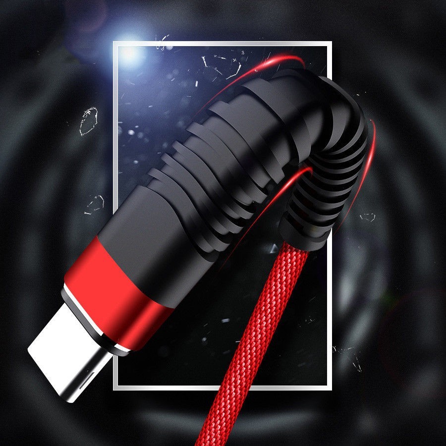 Dây Cáp Sạc Nhanh / Truyền Dữ Liệu Đầu USB Type-C Bằng Nylon Bện Dài 1M Cho iPhone iPad Android Huawei xiaomi samsung Vivo