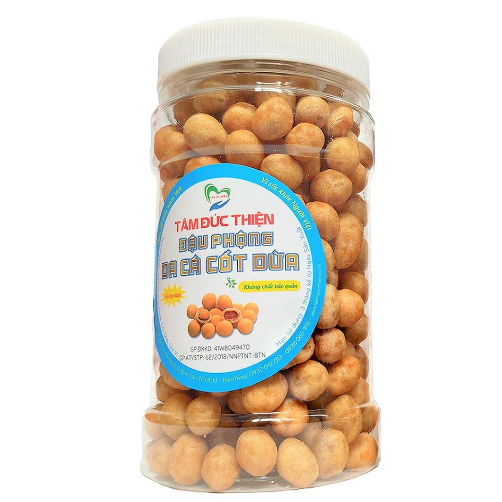 Hộp Đậu Phộng Da Cá Nước Cốt Dừa 210GR Tâm Đức Thiện