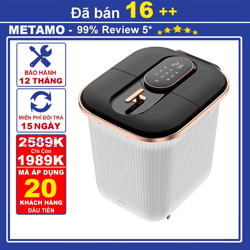 Bồn ngâm chân massage thảo dược trị liệu khử khuẩn thải độc cơ thể, máy ngâm chân mát xa chống giật an toàn tuyệt đối