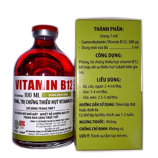 CHẾ PHẨM VITAMIN B12 100ml GIẢI ĐỘC CHO CÂY TRỒNG