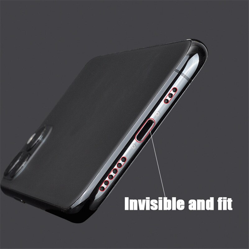 Hoce Khung Mềm Miếng Dán Bảo Vệ Cho iPhone 15 12 13 14 Pro MAX 12 13 Mini Siêu Mỏng Biên Giới Bên Miếng Dán Phim