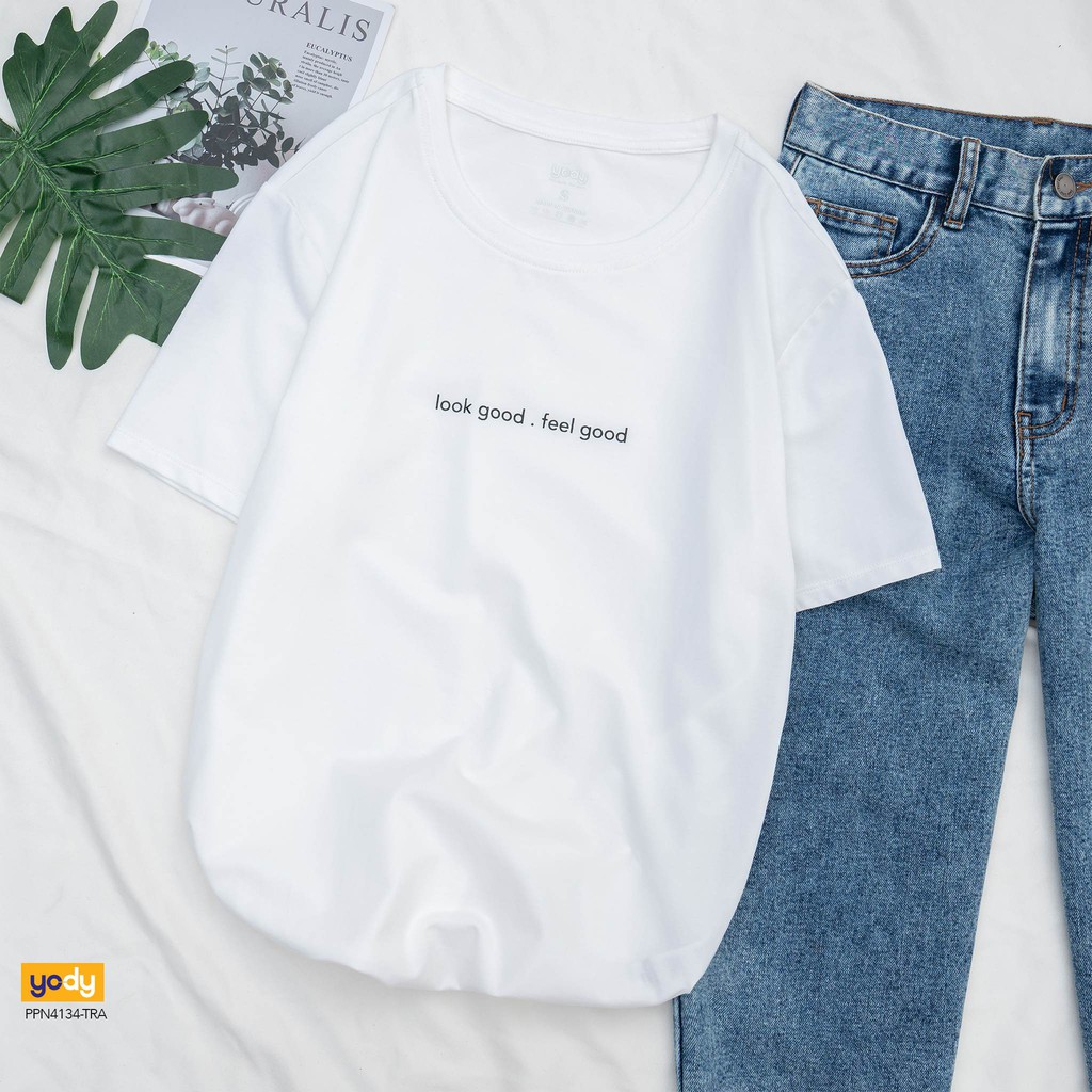Áo Phông Thun Nữ YODY Đủ Màu, Đủ Size, Thiết Kế Basic Chất Vải Cotton Thoáng Mát PPN4134