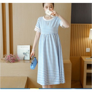 BẰM BÀU VÁY BÀU CÔNG SỞ CA RÔ XANH BIỂN