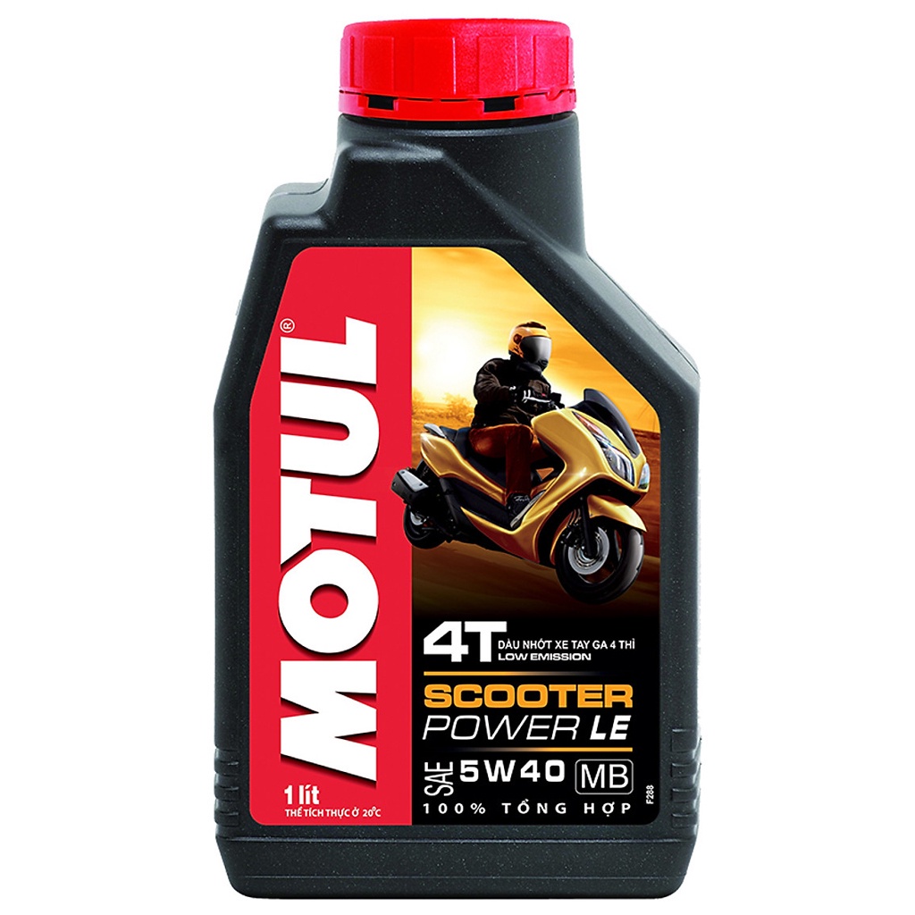 Nhớt Motul Scooter Power 5W40 1 Lít 100% tổng hợp - Sử dụng cho xe ga Air Blade, Vario, PCX, SH, Lead, Vision, Nouvo