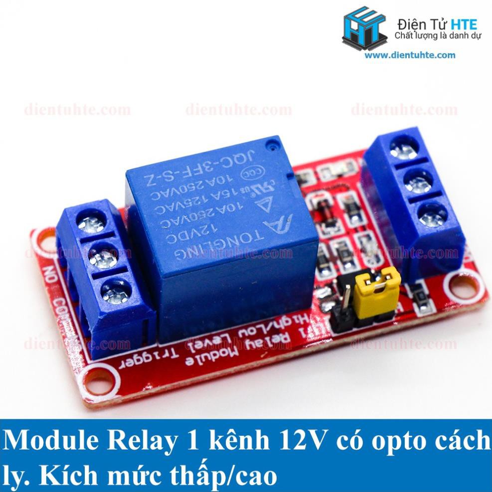 Module relay 1 kênh có opto cách ly kích mức cao - thấp