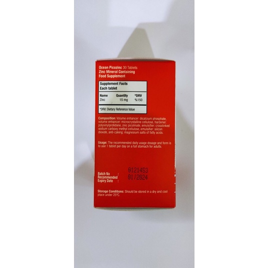 Ocean Picozinc _ Kẽm viênPicolinate_ Nhập Khẩu trực tiếp Châu Âu