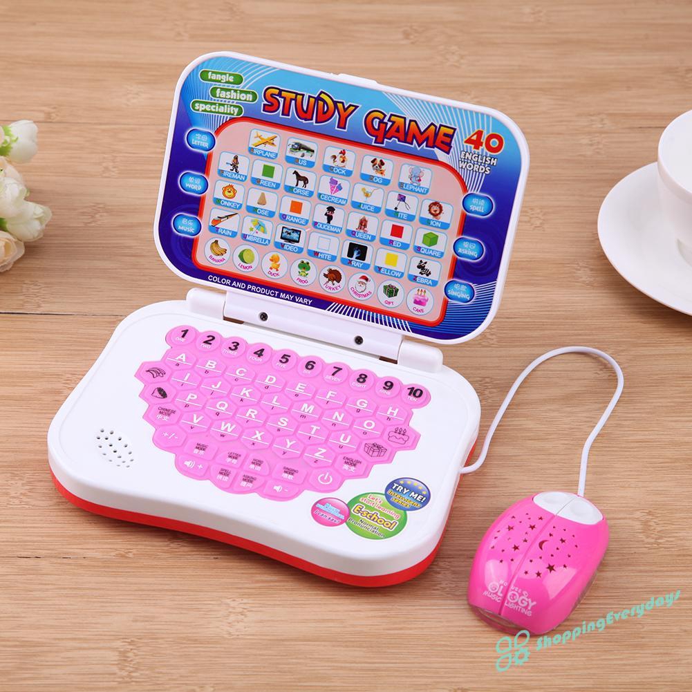 Đồ chơi máy tính xách tay giáo dục đầu đời hỗ trợ Tiếng Anh Trung Quốc cho trẻ em