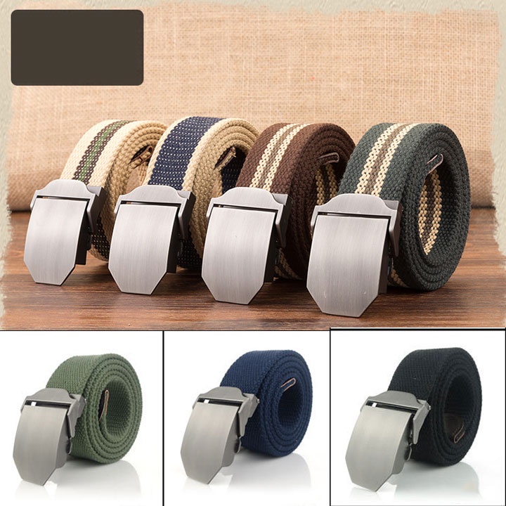 Thắt Lưng Nam Vải Dù ,Dây Nịt Nam Vải Dù Khóa Chống Ghỉ Siêu Bền Thời Trang