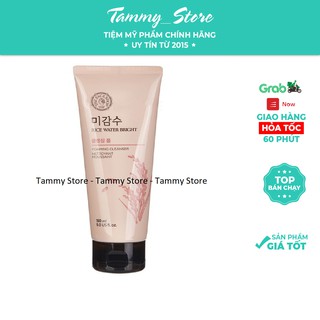 Sữa rửa mặt gạo hồng The Face Shop Hàn Quốc Rice water bright rice bran cleansing foam