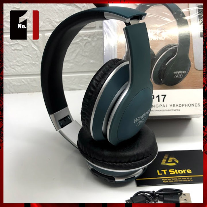 Tai Nghe Headphone Chụp Tai Bluetooth WIRELESS P17 Tai Nghe Nhạc Điện Thoại Úp Tai Không Dây