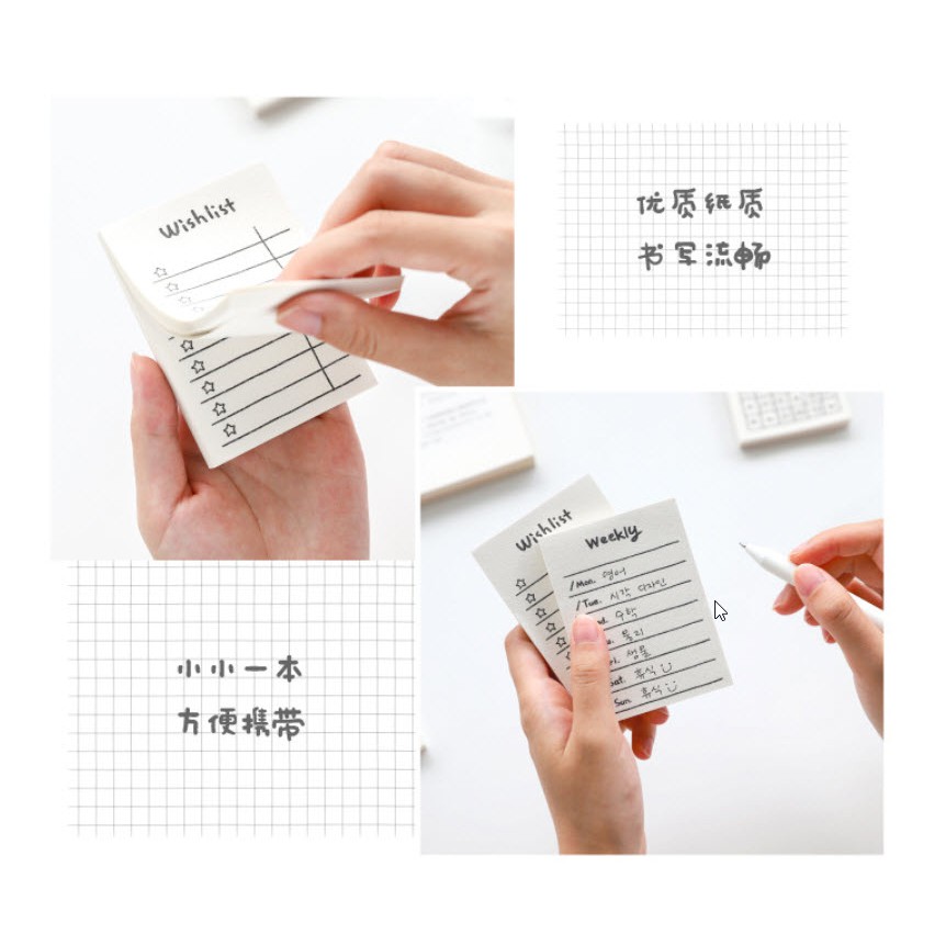 [HCM] Set 50 giấy note/ Giấy Ghi Chú Kiểu Dáng Đơn Giản Tiện Dụng ( không keo dính)
