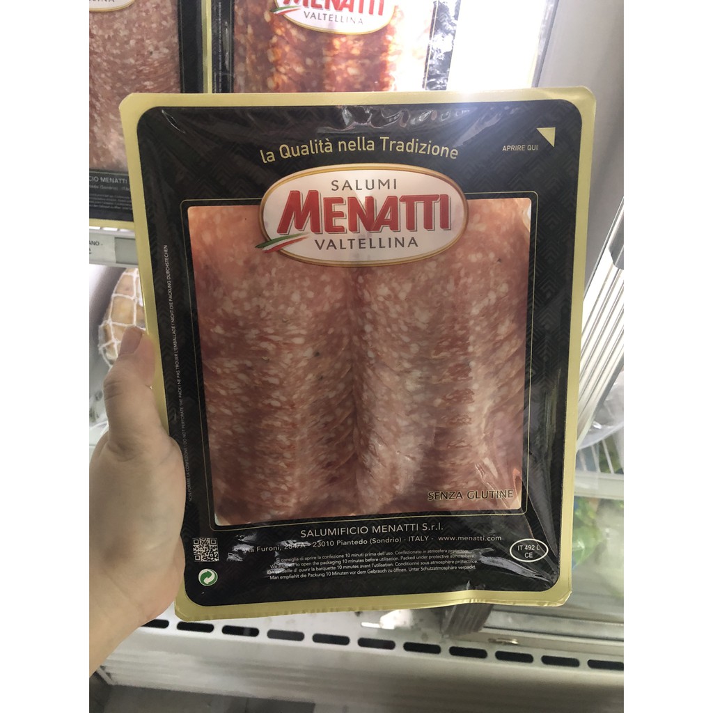 Menatti - Xúc xích khô Ý ( Salami) cắt lát 100g