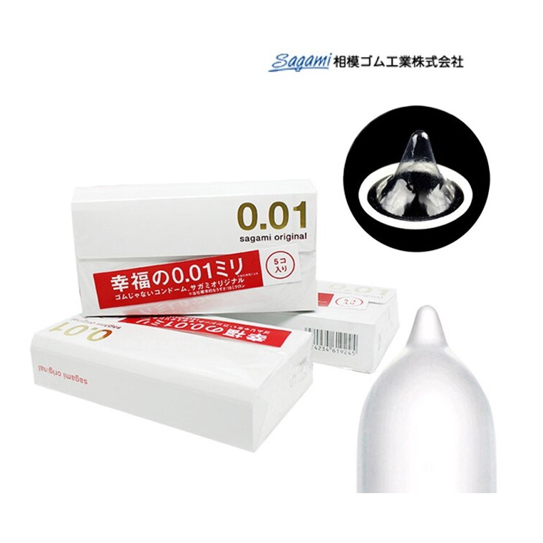 Bao cao su siêu mỏng SAGAMI Original 0.01mm Nhật Bản