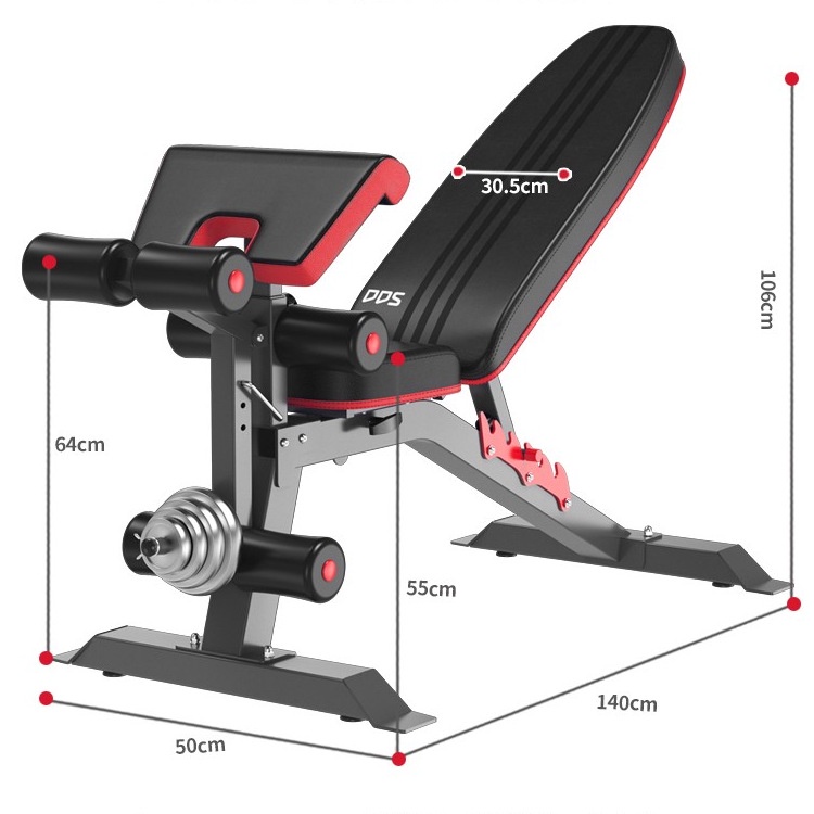 Ghế tập gym đa năng DDS1205 - ghế tập gym tại nhà - ghế tập tạ đa năng tại nhà - ghế tập gym điều chỉnh.