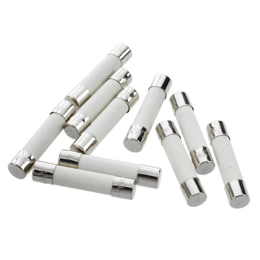 Set 10 cầu chì ống 5x20mm 6x30mm 250v 0.5a 1a 1.5a 2a 2.5a 3a 4a 5a 6.3a 10a 12a 15a 20a 25a 30a chất lượng cao