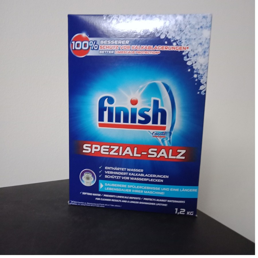 Combo  Muối rửa bát Finsih 1,2kg +Viên Rửa bát finish Classic 100 v + nước bóng Finish 400ml chuyên dùng cho Máy rửa bát