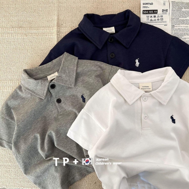 MNGRL Áo Thun polo Tay Ngắn Phong Cách Hàn Quốc Dành Cho Nam