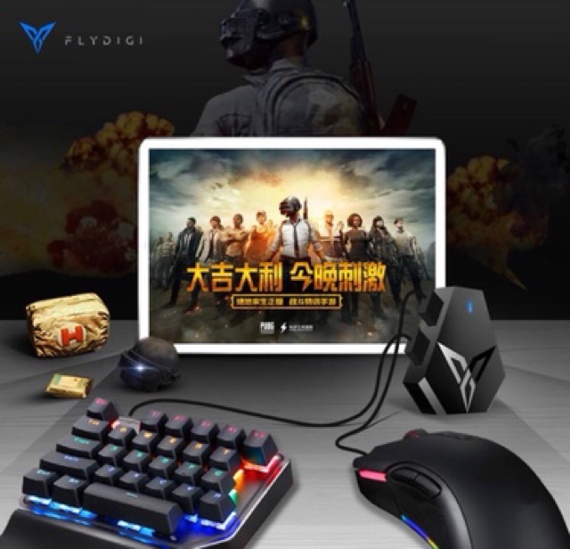 Flydigi Q1 | Bộ kết nối chuột và bàn phím chơi PUBG Mobile, ROS