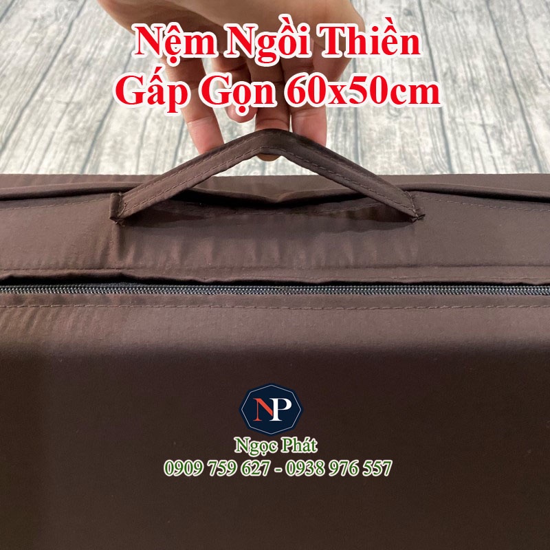 Nệm Ngồi Thiền YOGI 60x50cm Gấp Gọn Phật Giáo - BH 12 Tháng NGỌC PHÁT