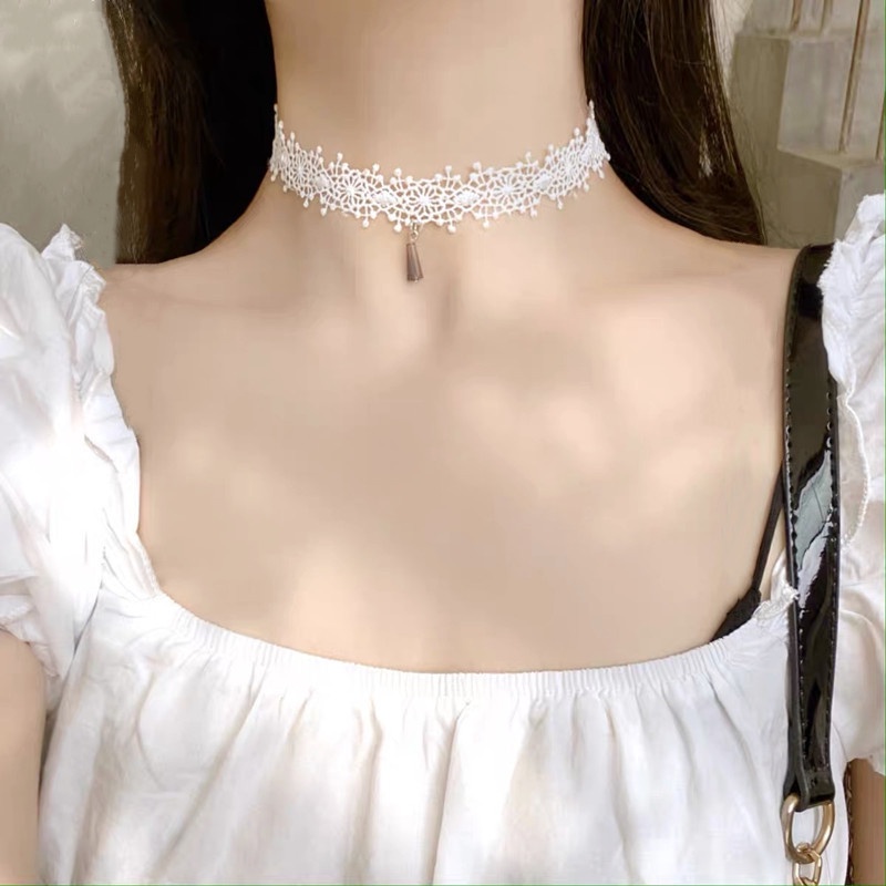 Vòng Cổ choker Phối Ren Thời Trang Cho Nữ