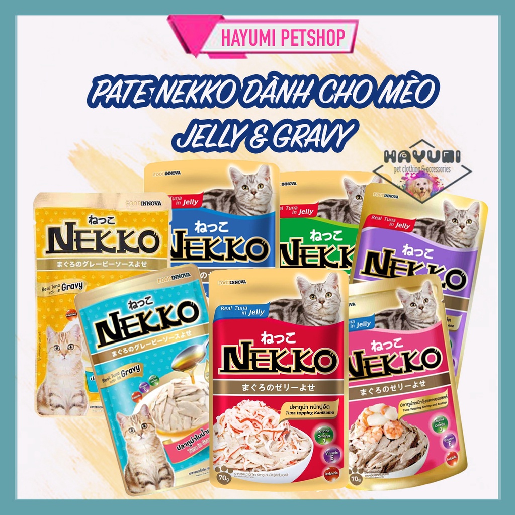PATE NEKKO JELLY - THỨC ĂN CHO MÈO 70G