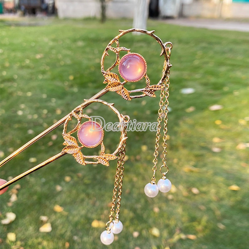 Trâm cài tóc tua rua đơn giản phong cách Trung Hoa thời trang