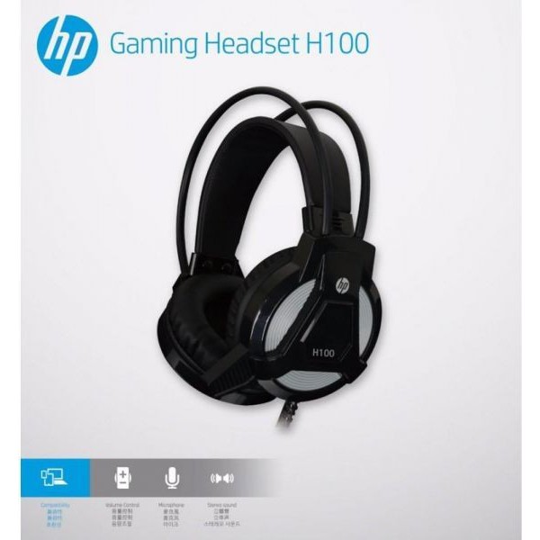 Tai nghe chụp tai HP H100 màn loa 50mm - Âm thanh vang cực hay (Đen)
