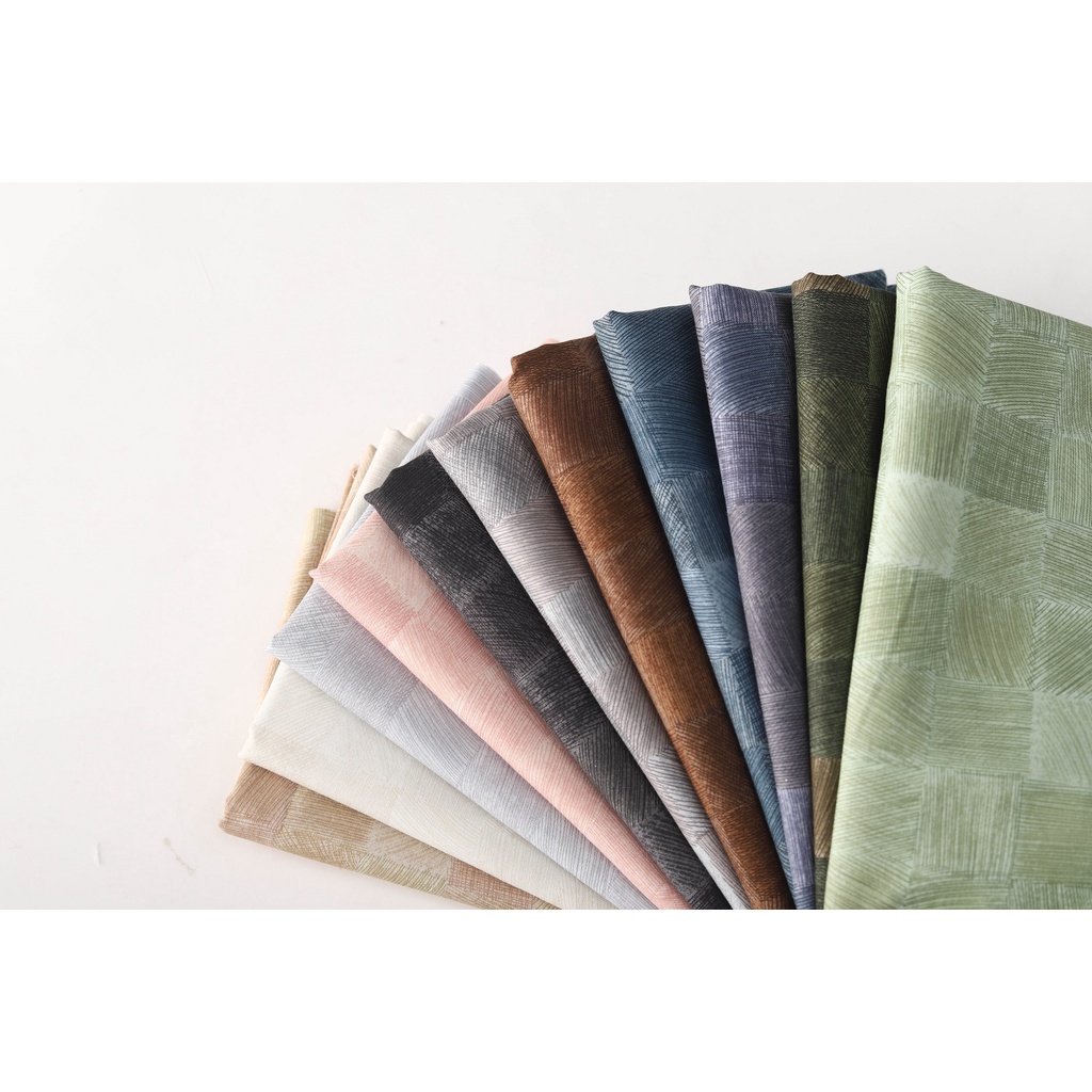 CFG-1 Vải cotton 100% tự nhiên🍒Chuanshui🍒khổ vải 110cm , CARO XƯỚC ĐỘC LẠ - vải đẹp handmade, quilt